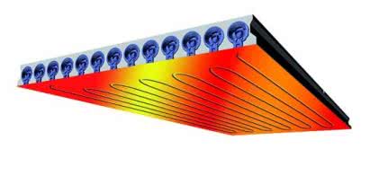 Inteligentny strop DX-Therm w domu energooszczędnym